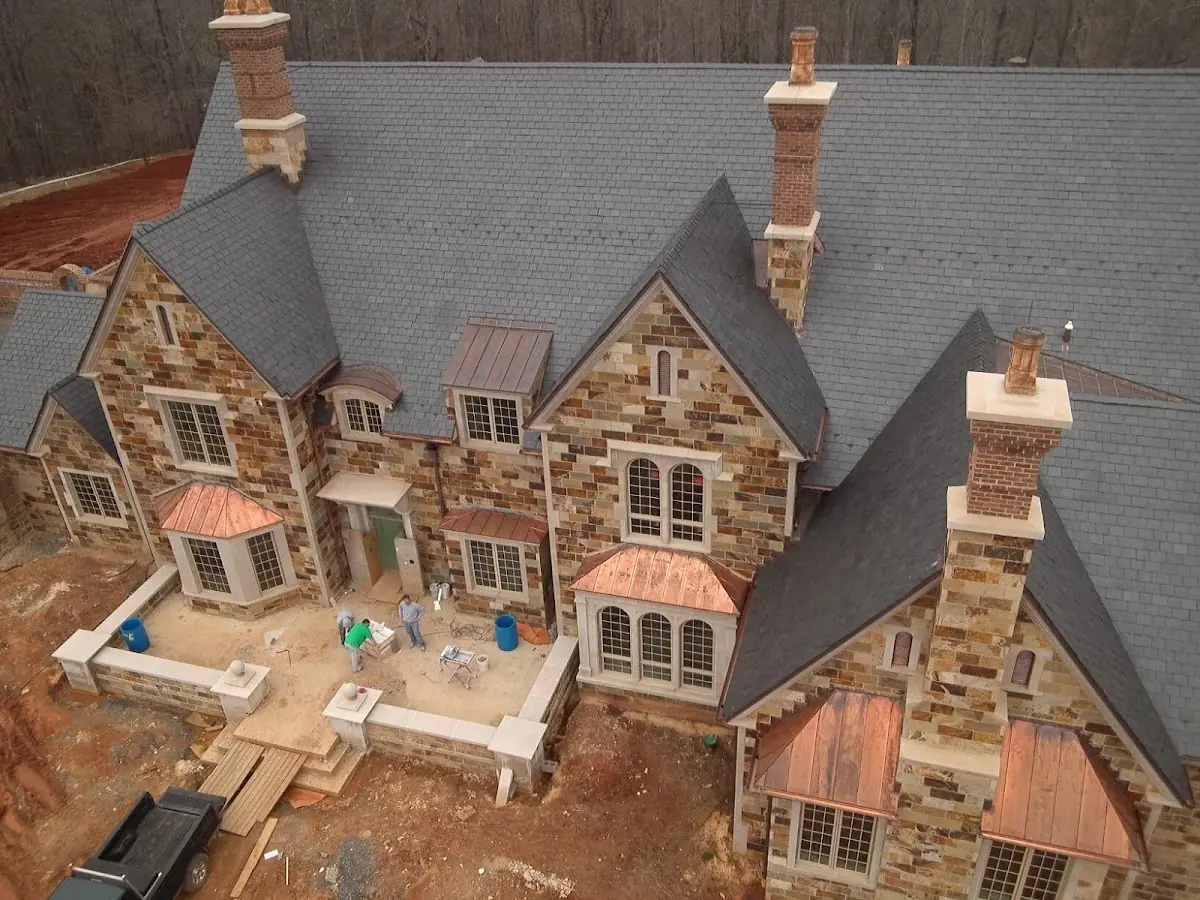 Craftsman Roofing Slate Roof Repair project in Five Forks